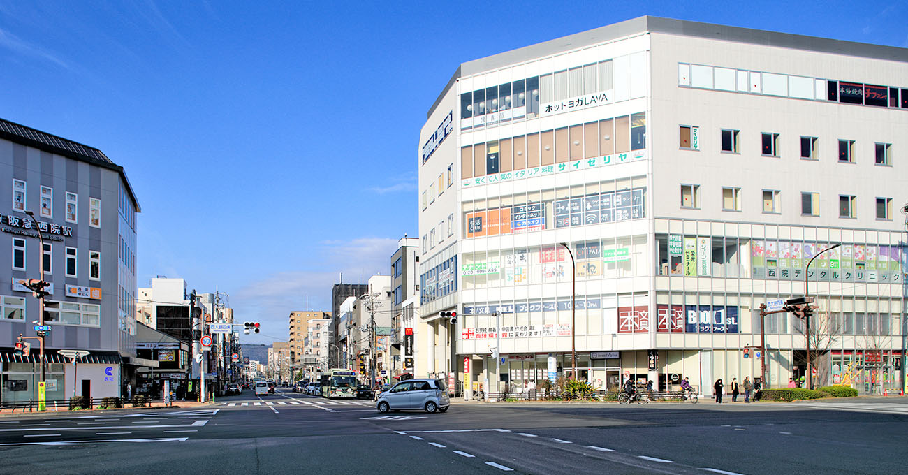 阪急「西院」駅前に2医院あるから、通院が便利
